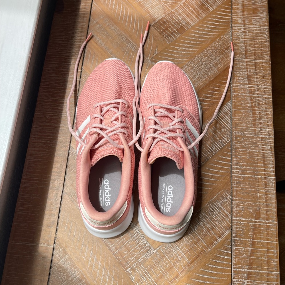 Adidas Pink and White Sneakers Lightweight Mesh - Picture 3 of 6